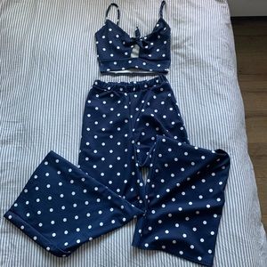 Polka dot two-piece
